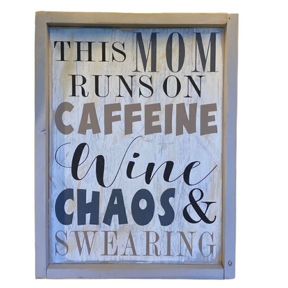 Wood sign funny quote about Mom made with love by me 13 by 17 - Picture 1 of 1